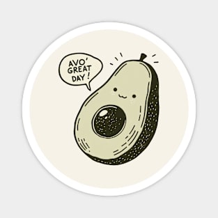 Cheerful Avocado Magnet